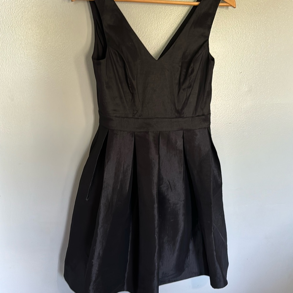 Homecoming hoco wedding semi formal black dress with pockets